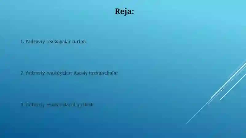 Yadrovi reaksilar 2