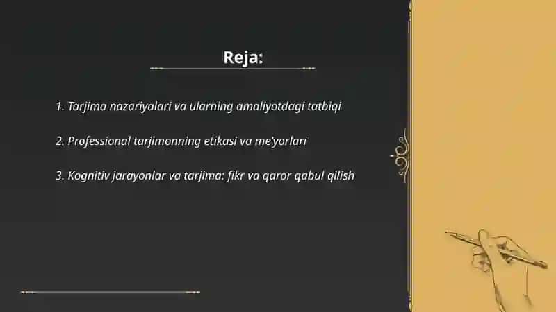 Tarjimonlikka bagʻishlangan tadqiqotlar 2