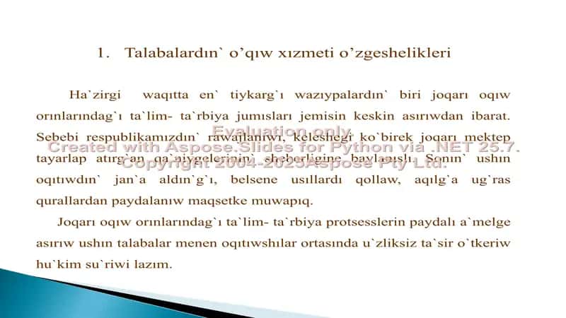 Talabaliq dawirinin’ psixologik o’zgeshelikleri 2
