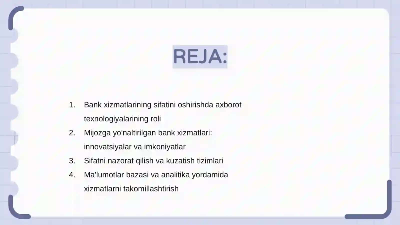 Bank xizmatlari sifatini oshirishda axborot texnologiyalari 2