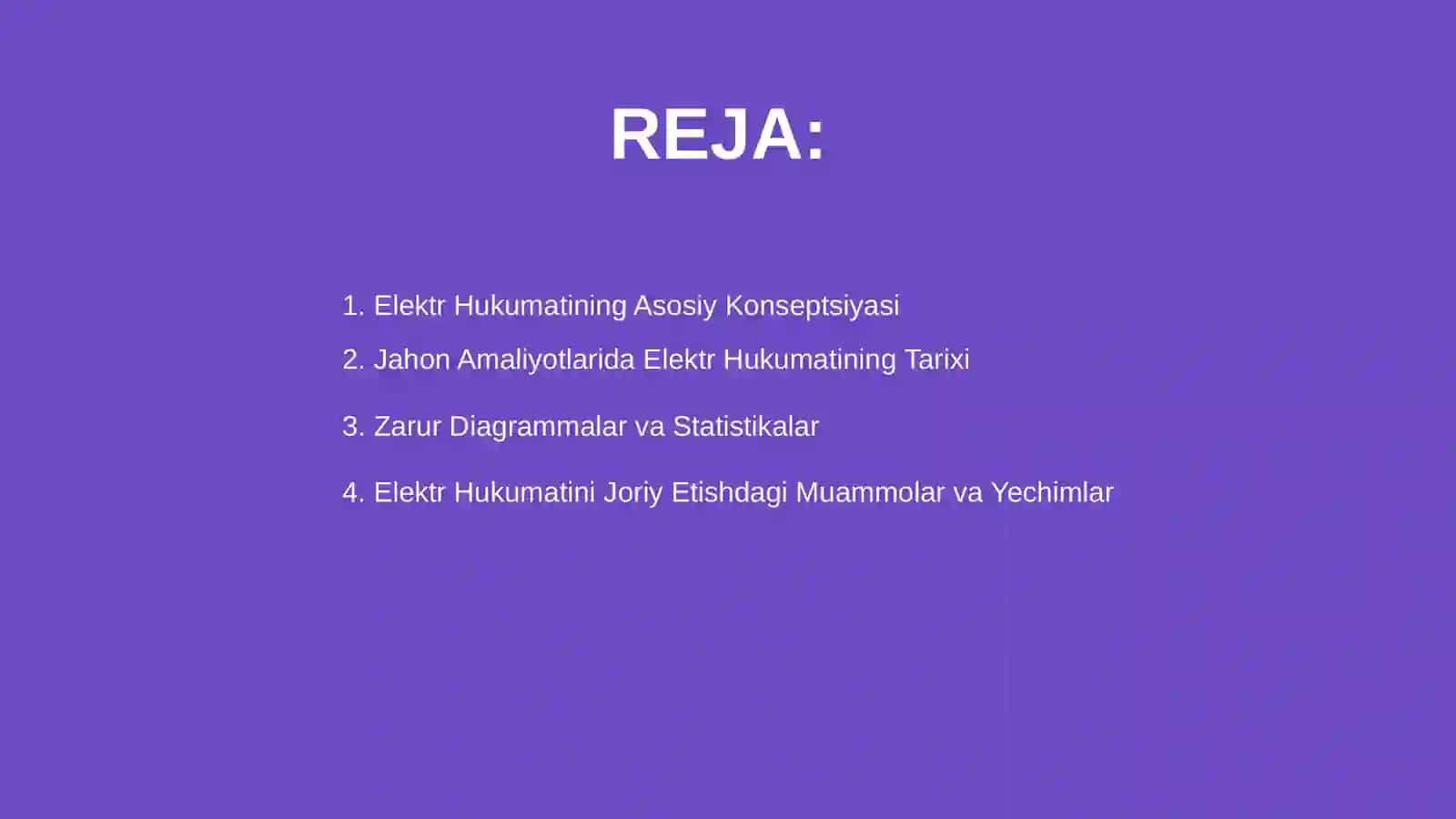 Elektr hukumatini joriy etishning jahon tajribasida taqdimot tayyorlash 2