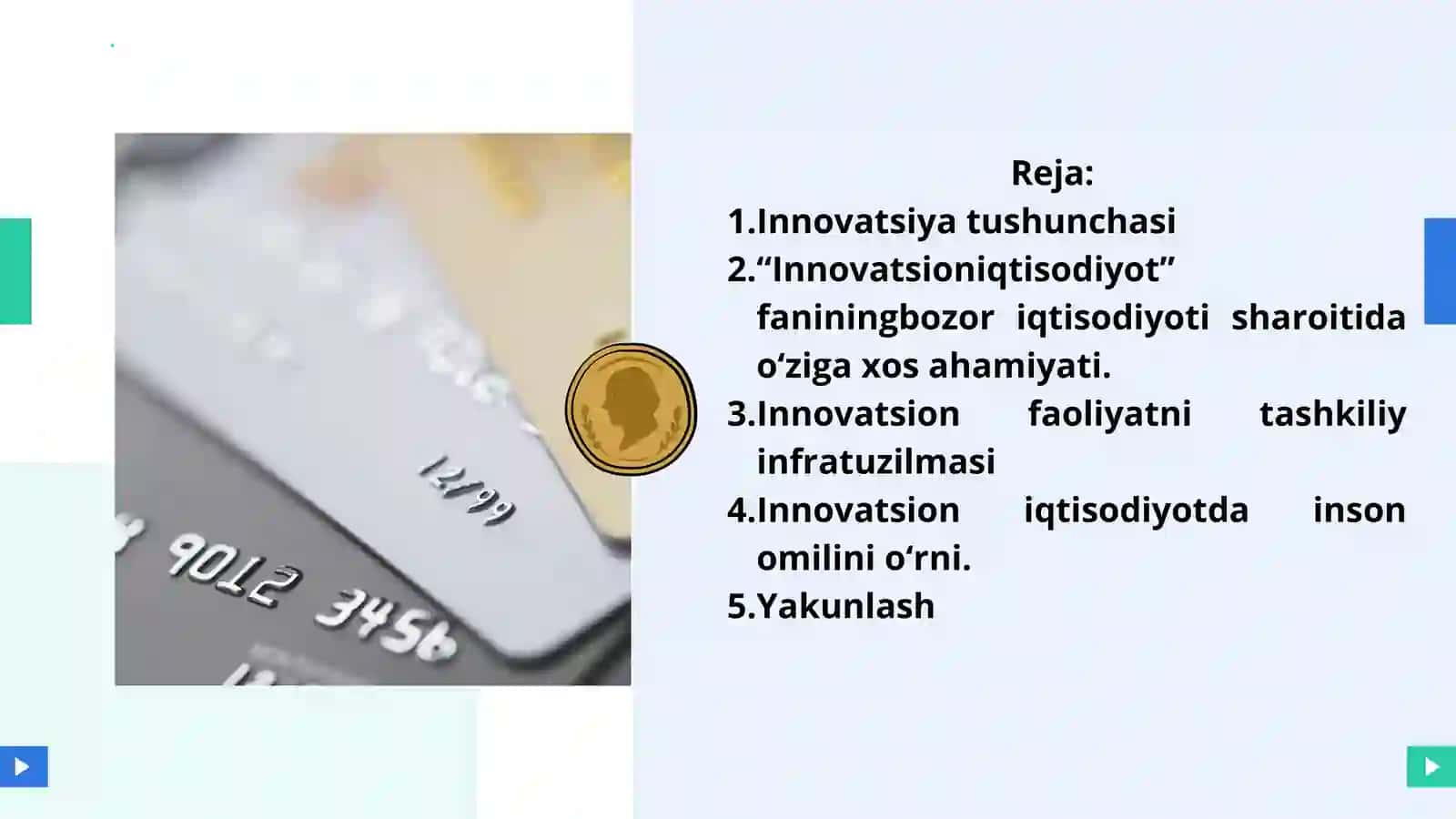 Iqtisodiyotda innovatsion faoliyatning o'ziga xos xususiyatlari 2