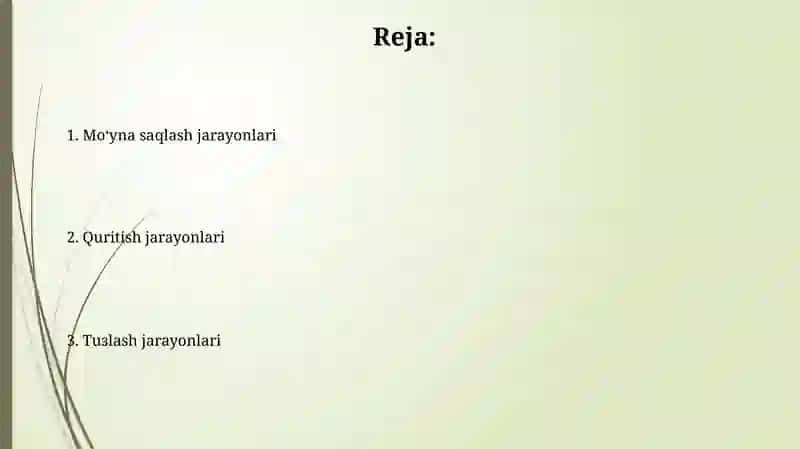 Quritish, tuzlash va mo'ynada saqlash jarayonlari 2