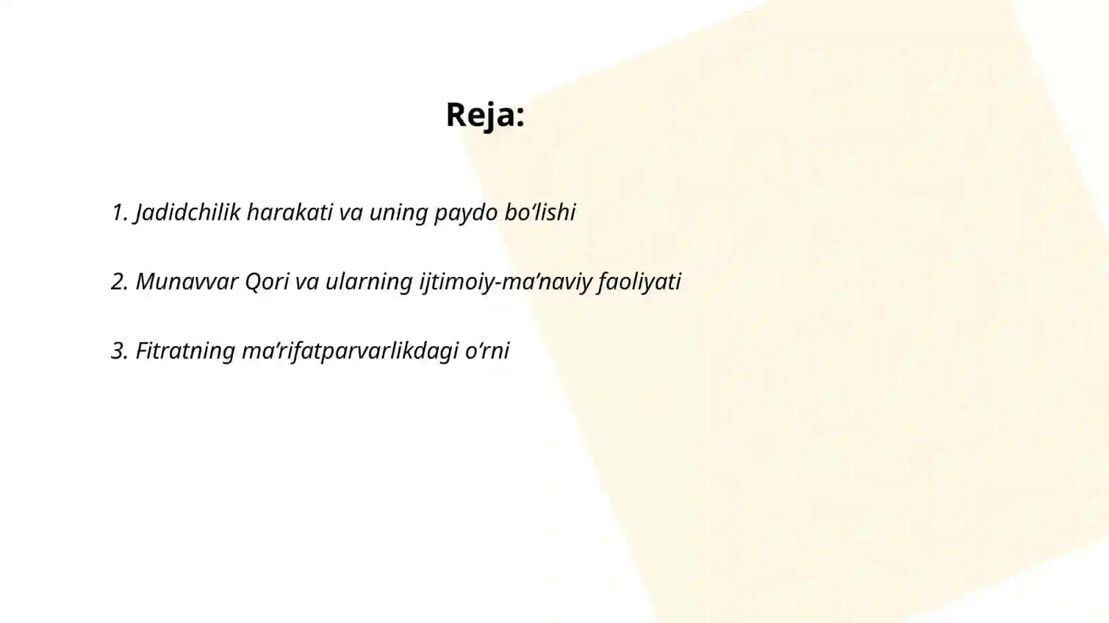 Jadid ma’rifatparvarlarining o‘lka ijtimoiy-ma’naviy hayotida tutgan o‘rni 2