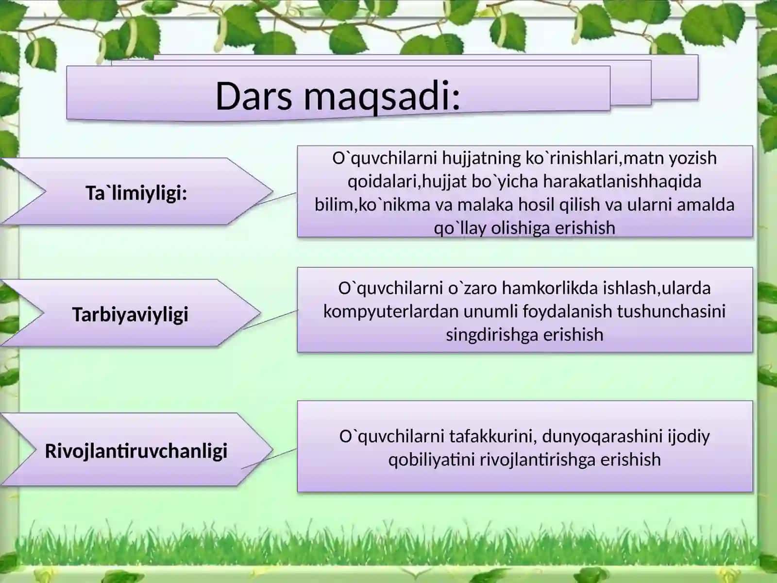 Word daramatni yozish qoidalari 2
