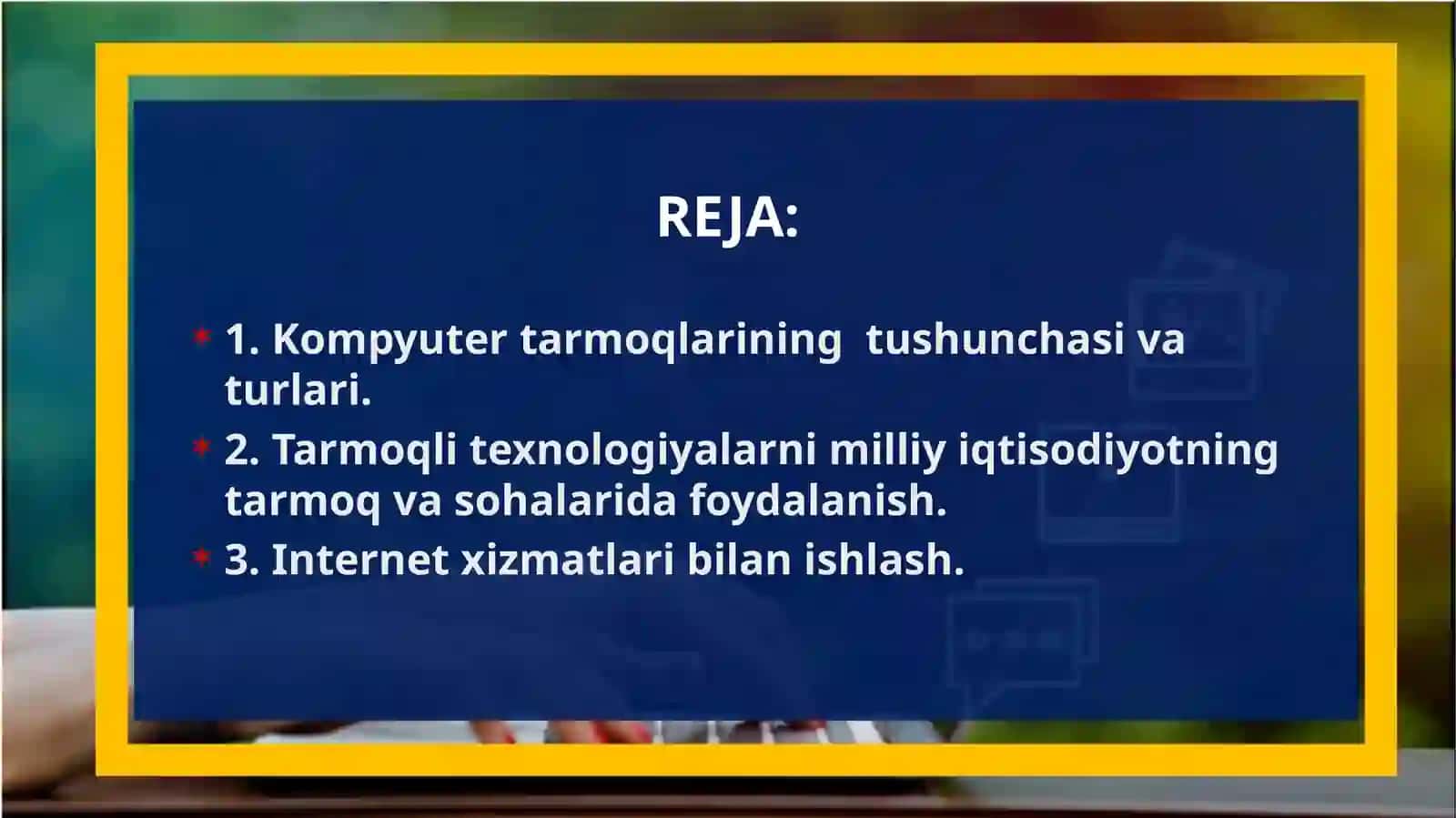 Kompyuter tarmoqlarining tushunchasi va turlari 2