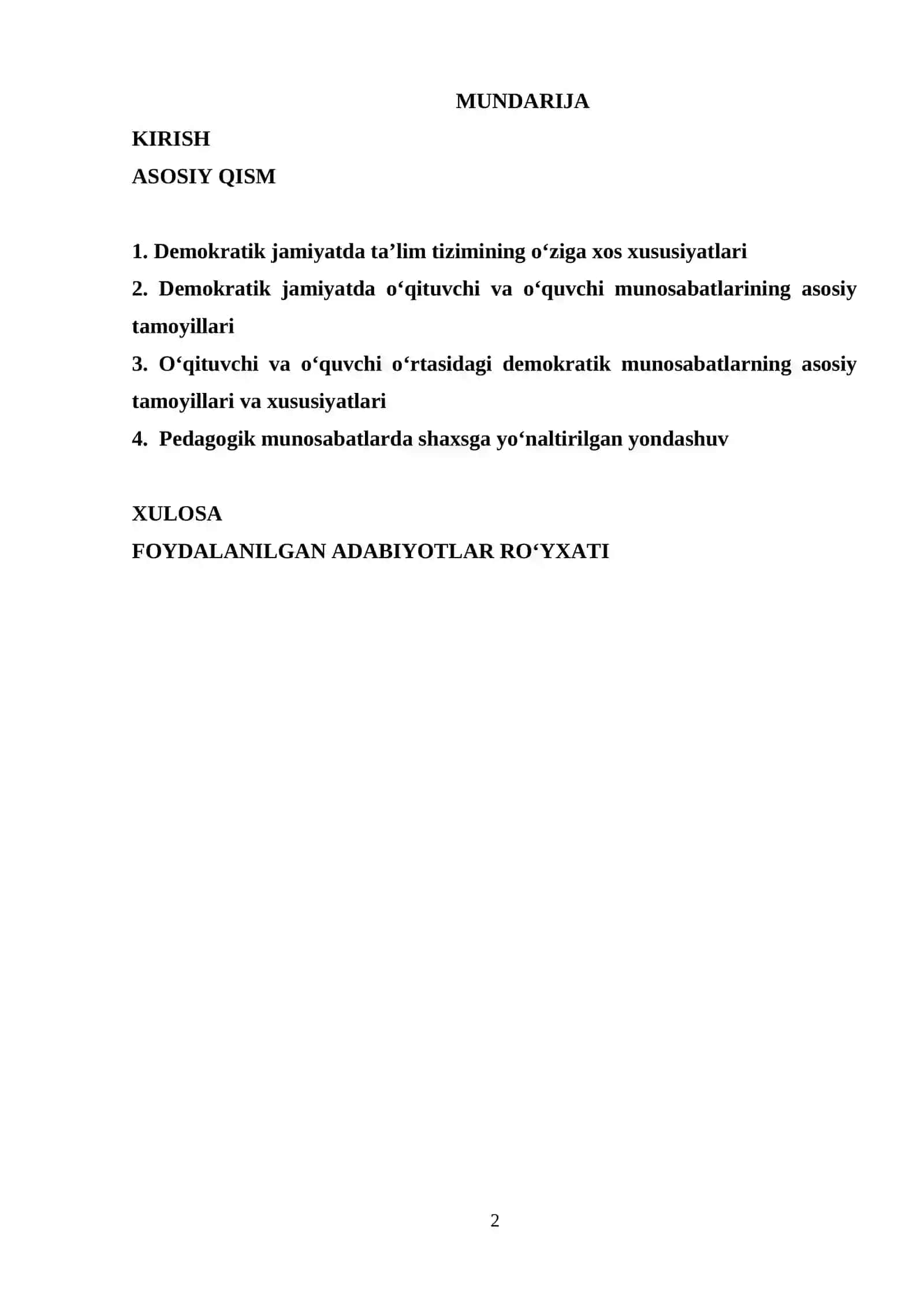 DEMOKRATIK JAMIYATDA O'QITUVCHI VA O'QUVCHI MUNOSABATI 2