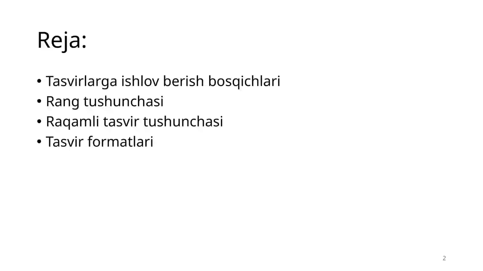 Tasvir turlari va asosiy xususiyatlari 2