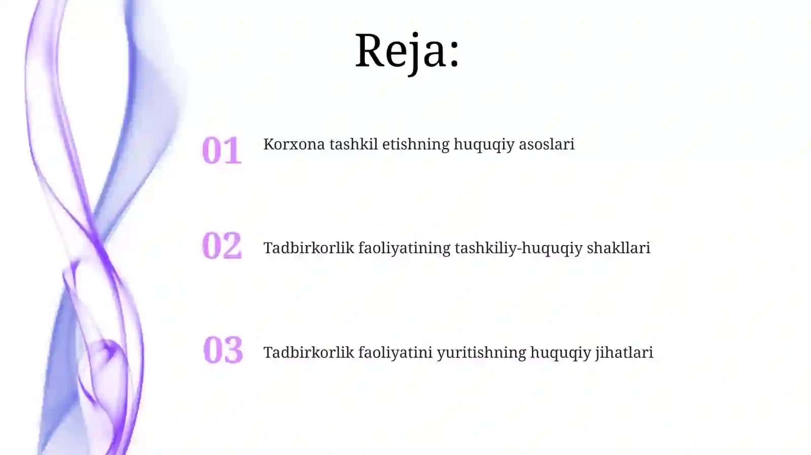 Tadbirkorlik faoliyatining tashkiliy-huquqiy shakillari 2
