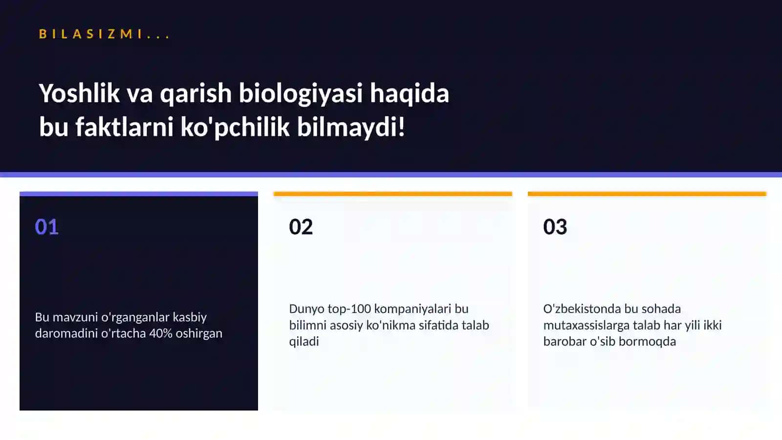 Yoshlik va qarish biologiyasi 2