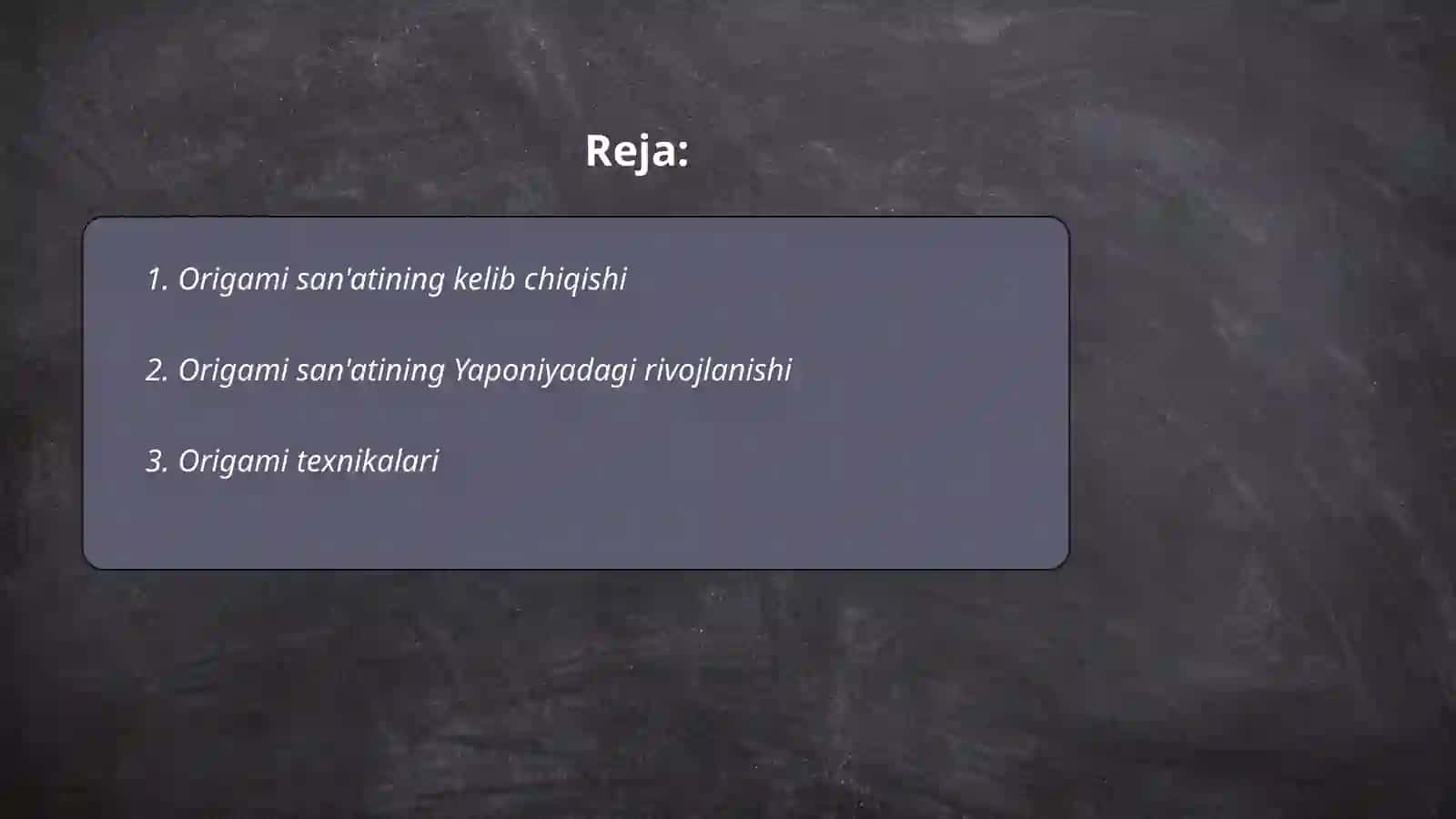 Origami san'ati tarixi va texnikasi 2