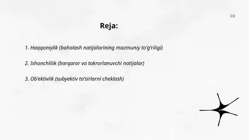 Baholashning asosiy tamoyillari 2