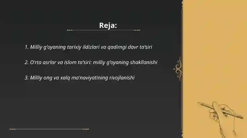 Milliy gʻoyaning shakllanish tarixi 2