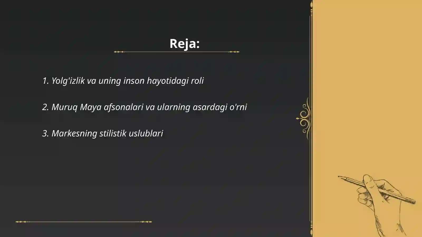 Yolgʻizlikning yuz yili 2