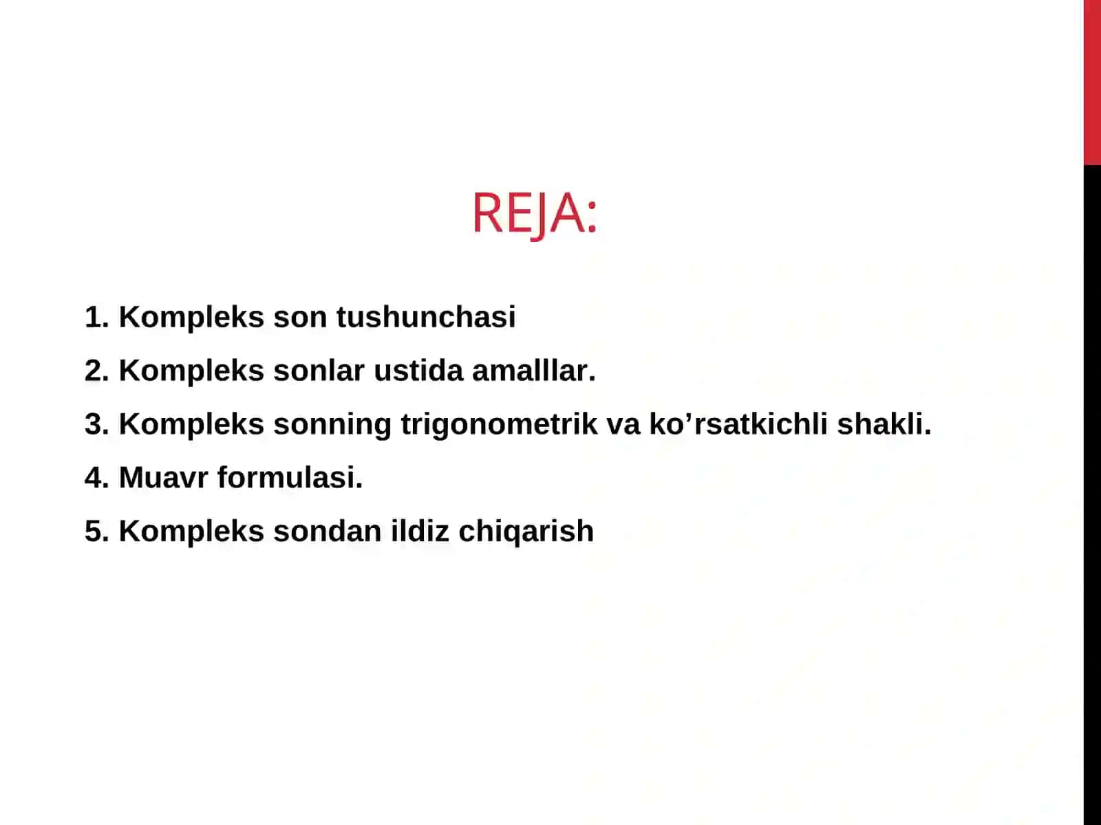 KOMPLEKS SONLAR 2