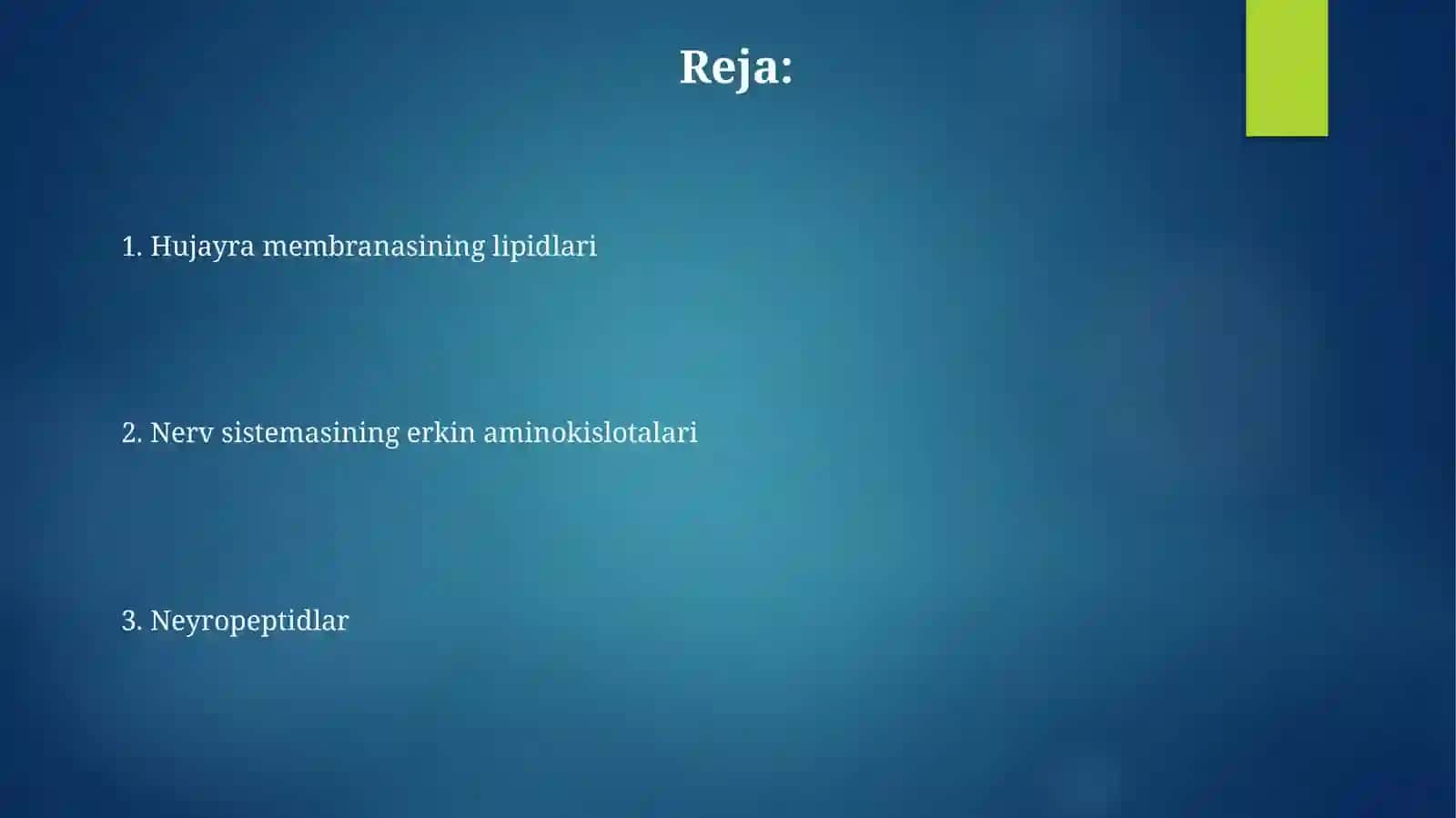 Hujayra membranasining lipidlari 2