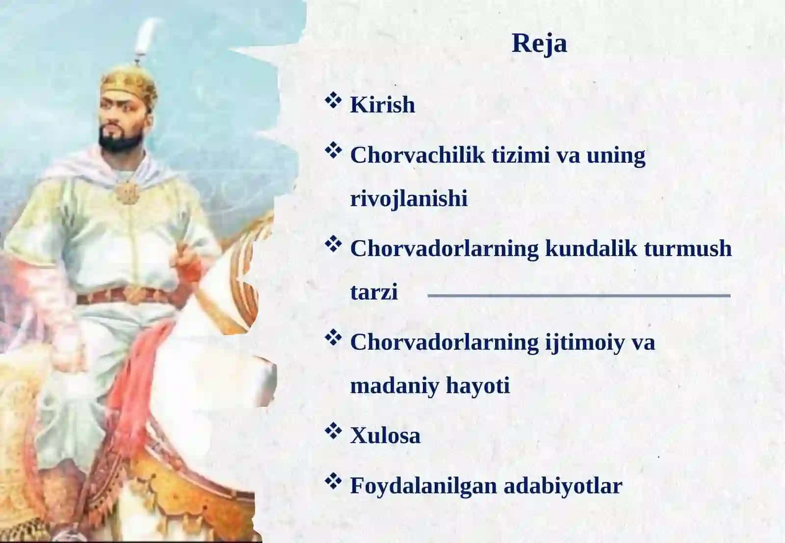 Amir Temur davrida chorvadorlarning kundalik turmush tarzi 2