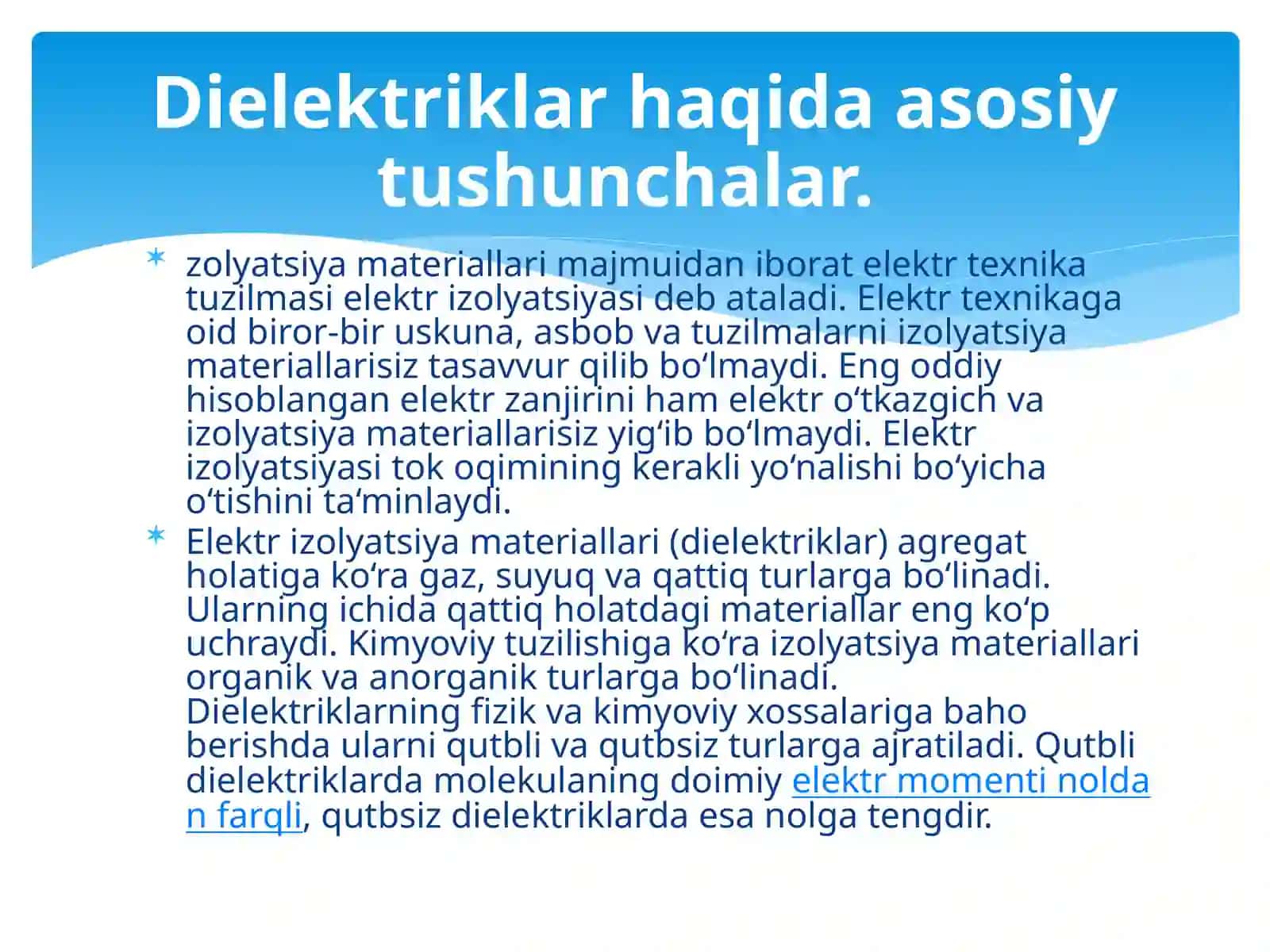 Dielektriklar 2