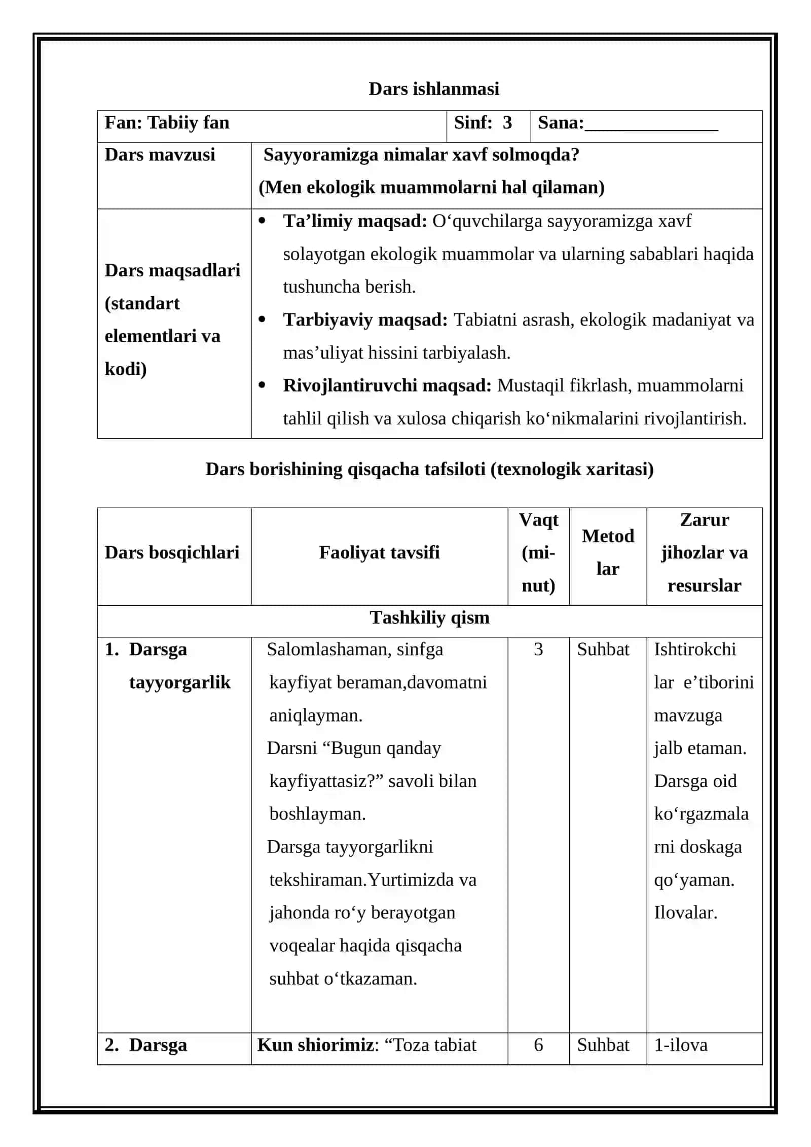 Sayyoramizga nimalar xavf solmoqda (Mikrodars Ishlanma) 2