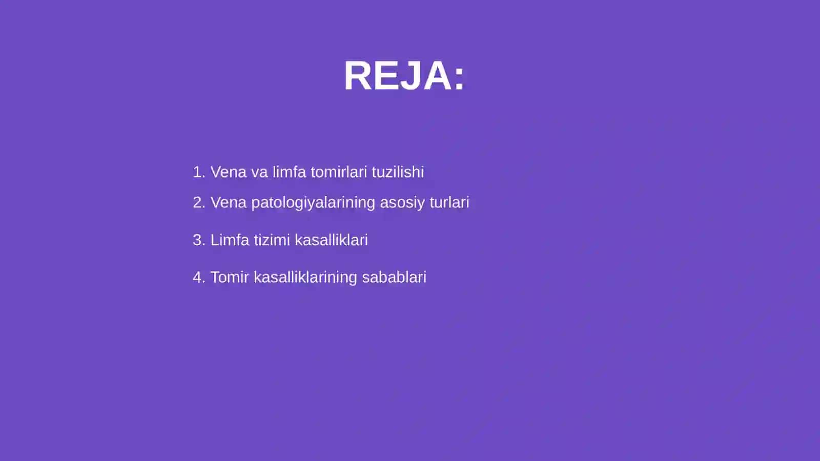 Vena va limfa tomirlari patologiyasi 2