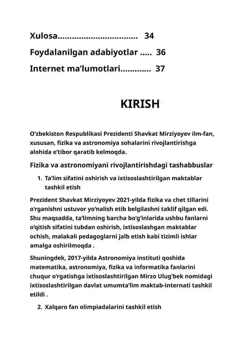 Kurs ishi Quyosh va oy kalendari 2