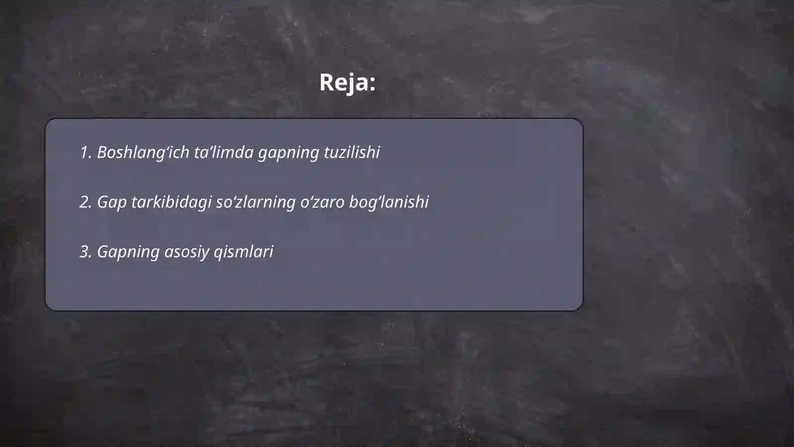 Boshlangʻich taʼlimda gap ustida ishlash 2