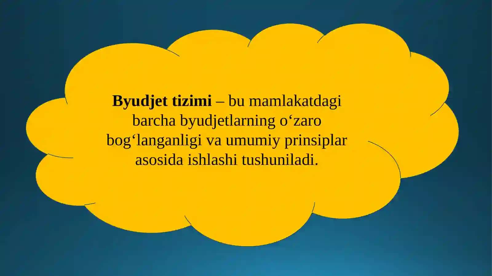 Byudjet tizimi byudjetlari xarajatlari g‘azna ijrosi 2