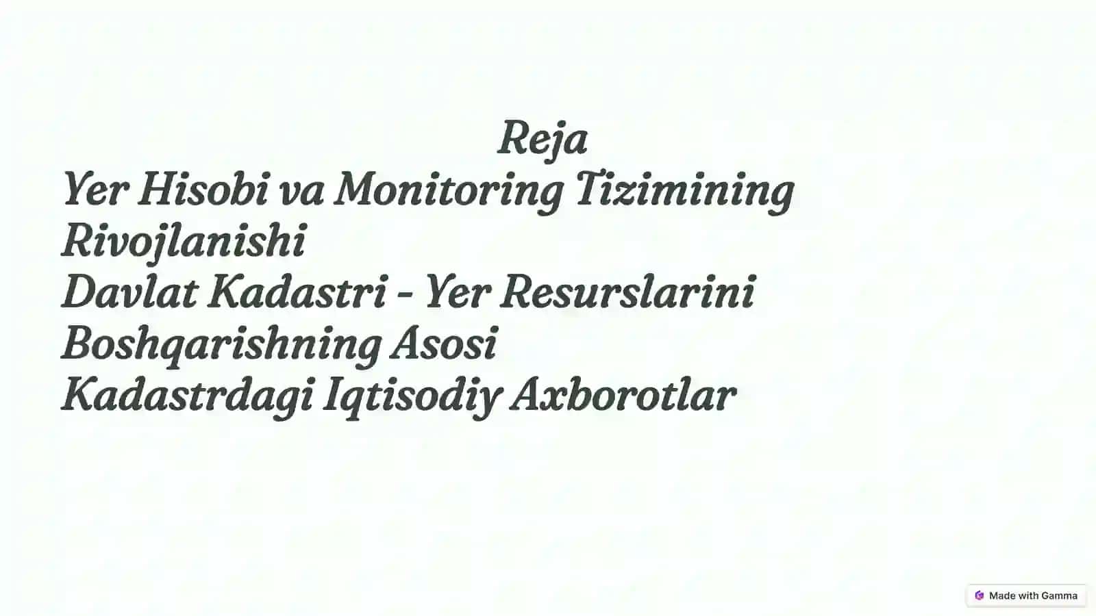Jamiyatimizda Davlat Kadastrining Siyosiy-Iqtisodiy Vaijtimoiy Ahamiyati 2