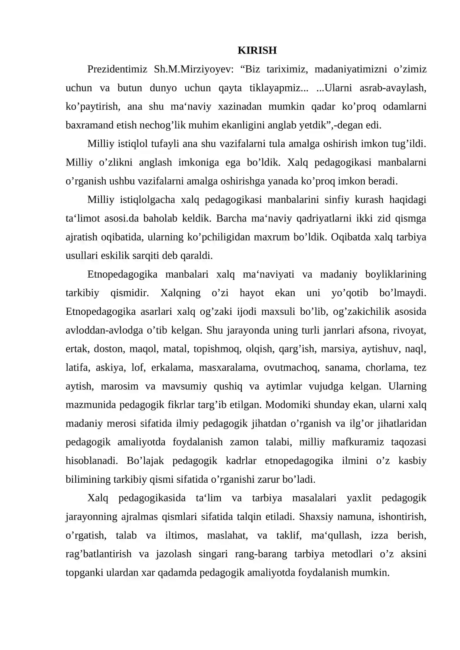 Xalq pedagogikasining talqin etilishi 2