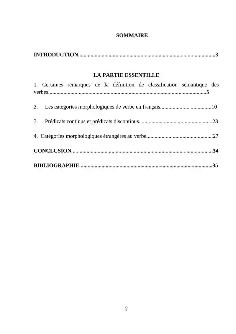 Particularité morphologique, syntaxique et sémantique du verbe dans la grammaire française 2