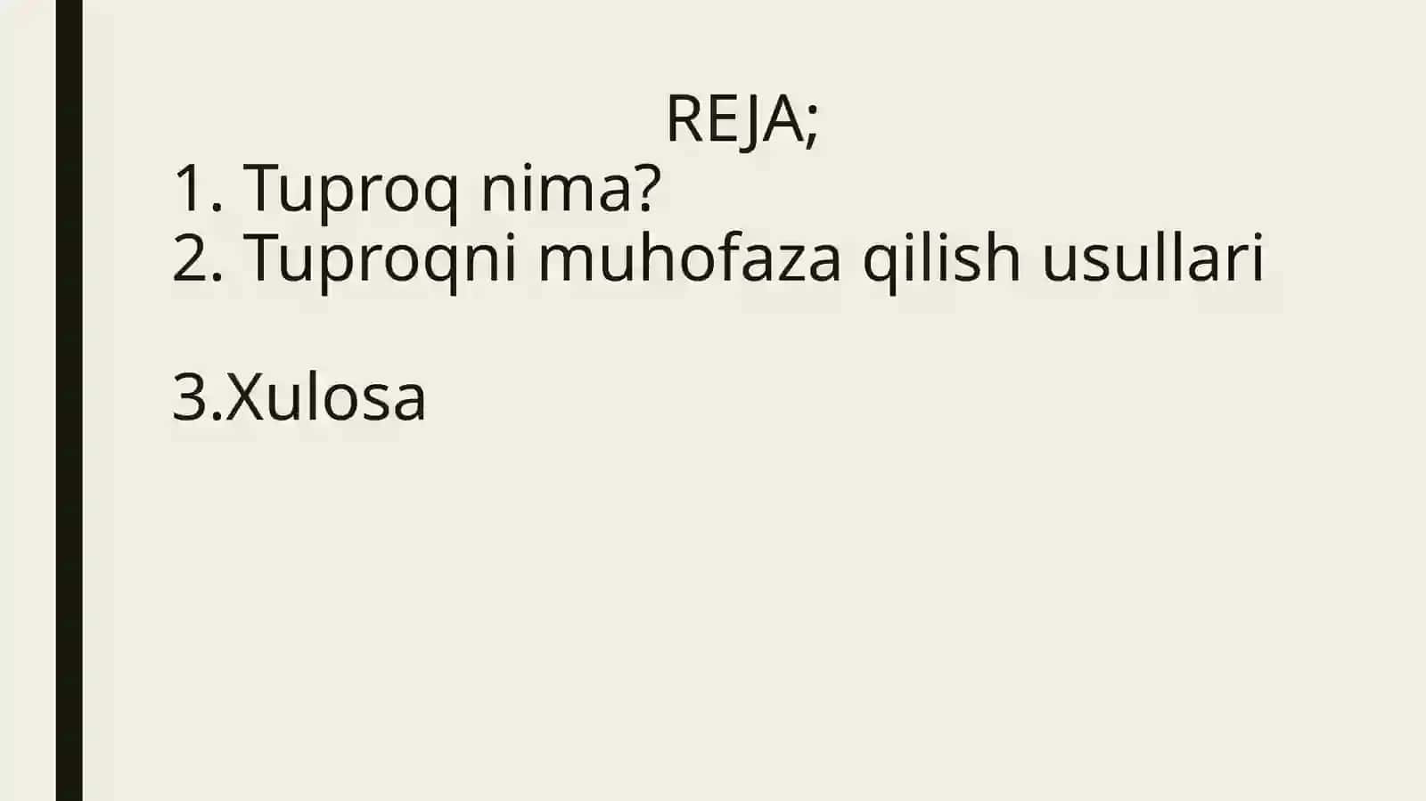 TUPROQ VA UNING MUHOFAZASI 2