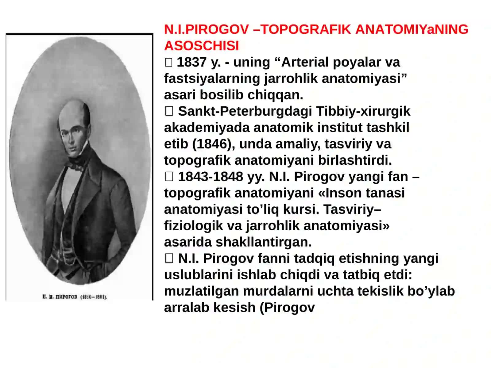 Topografik anatomiya fanining maqsadi va vazifalari 2