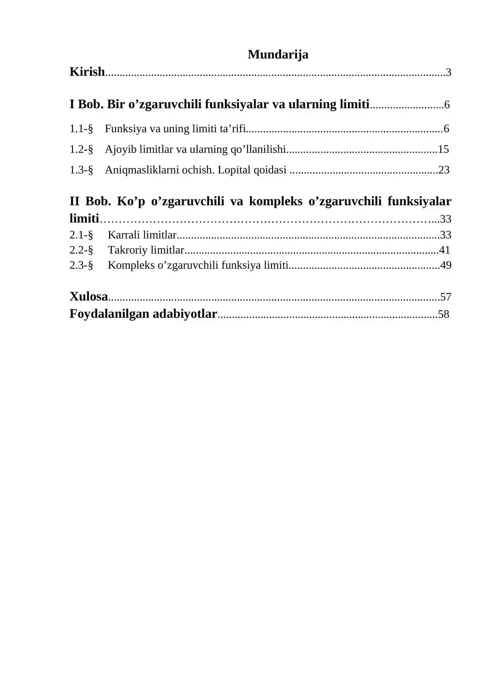 Funksiya limiti va uni o’rganish uslublari 2