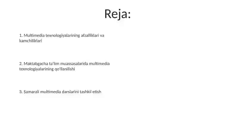 Maktabgacha taʼlim tashkilotlarida multimedia texnologiyalarini joriy etish 2