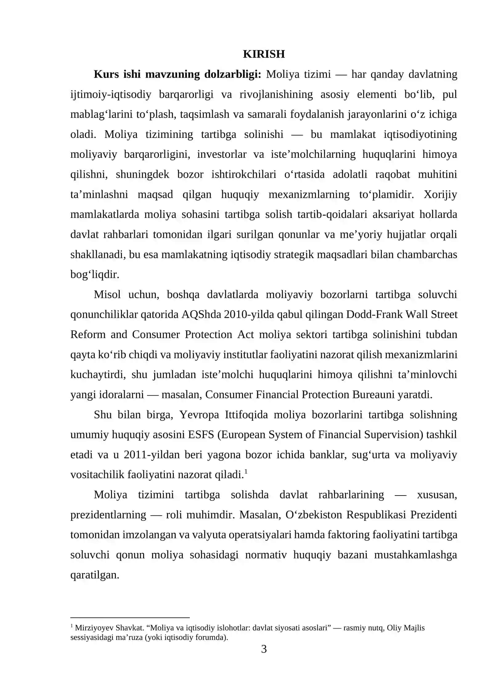 Xorijiy mamlakatlarda moliya tizimini tartibga solishning xususiyatlari 2