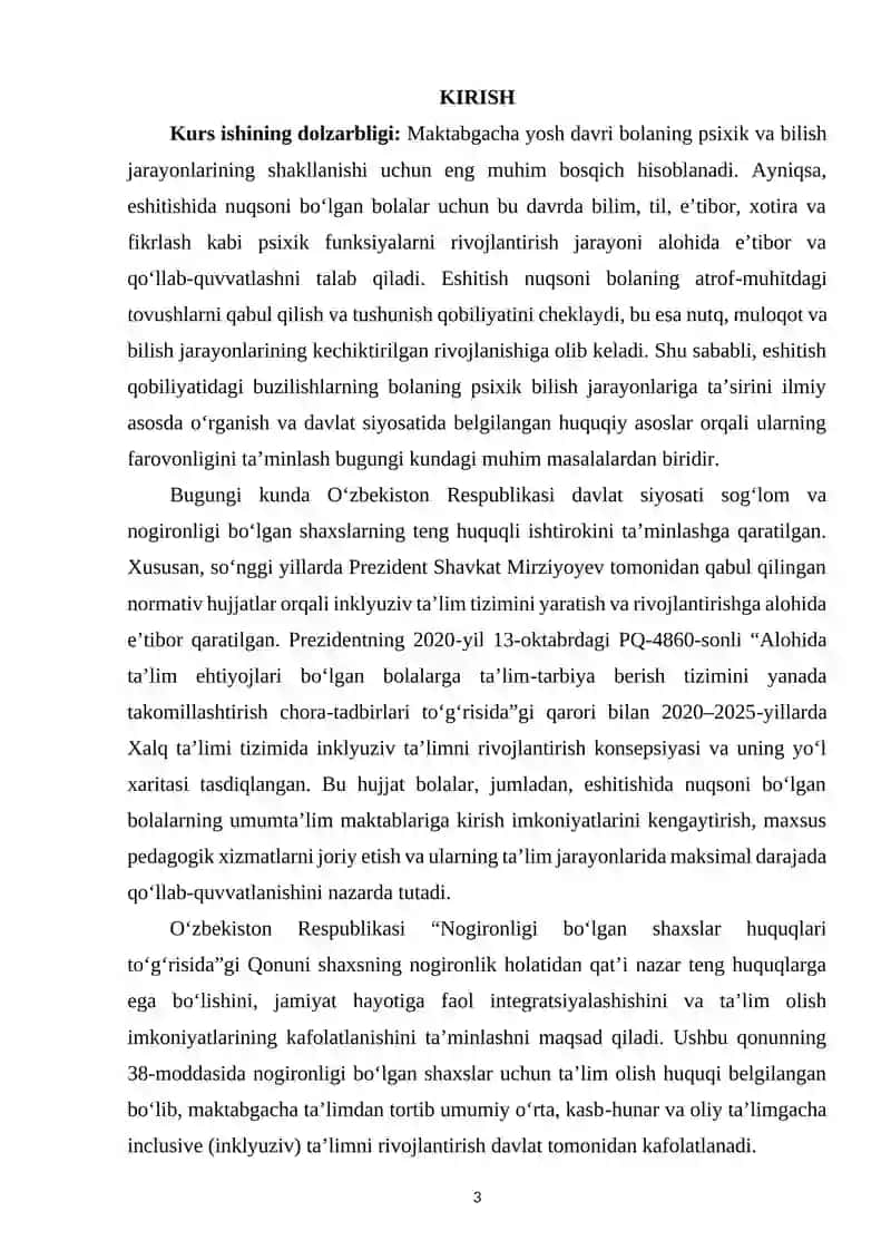 Maktabgacha yoshdagi eshitishida nuqsoni boʻlgan bolalarning psixik bilish jarayonlarini rivojlantirish 2