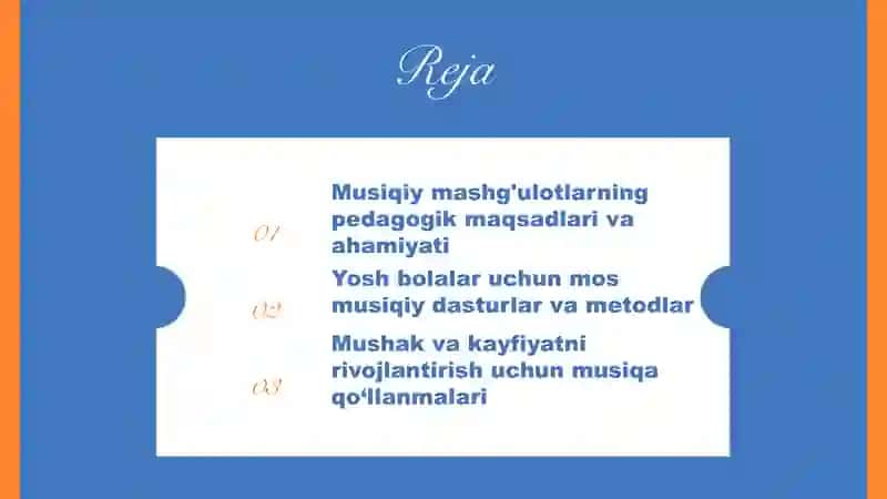 Musiqiy Mashg'ulotlar 2