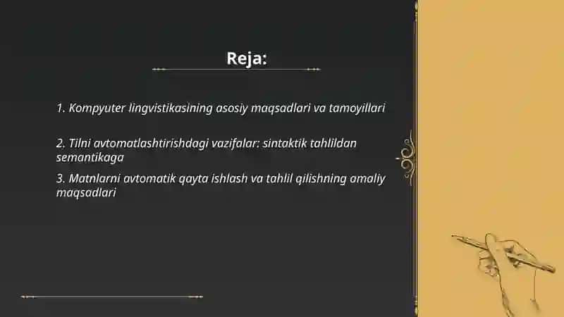 Kompyuter lingvistikasining maqsad va vazifalari 2