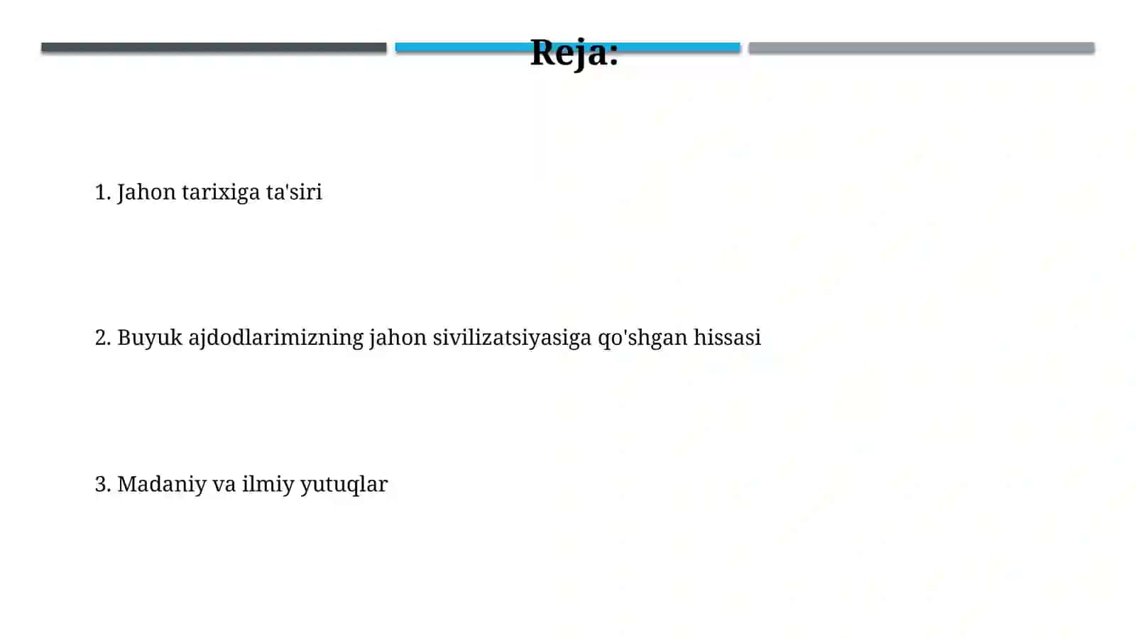 Buyuk bobokolonlarimizning jahon svilizatsiyasiga qòshgan hissasi 2