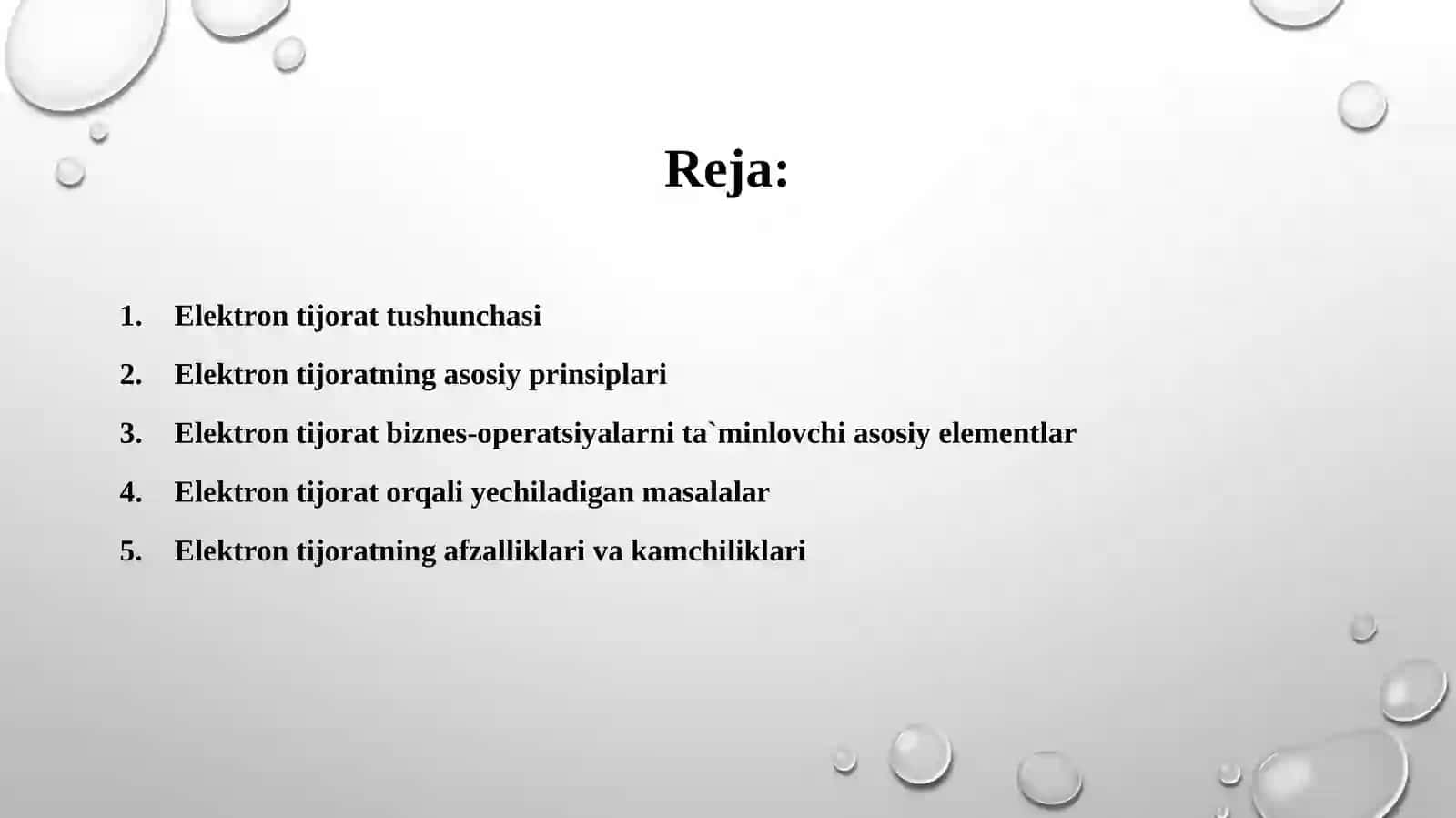 ELEKTRON TIJORAT (E-COMMERCE) VA ELEKTRON SAVDO (E-TRADE) XUSUSIY BELGILARI VA FARQLARI 2