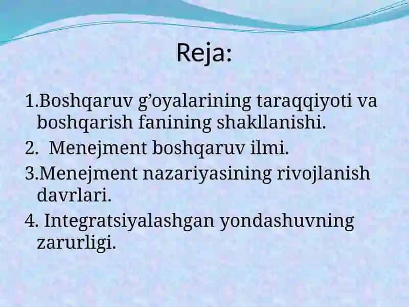 Boshqaruv xisobining paydo bo'lishi va tarixiy rivojlanishi 2