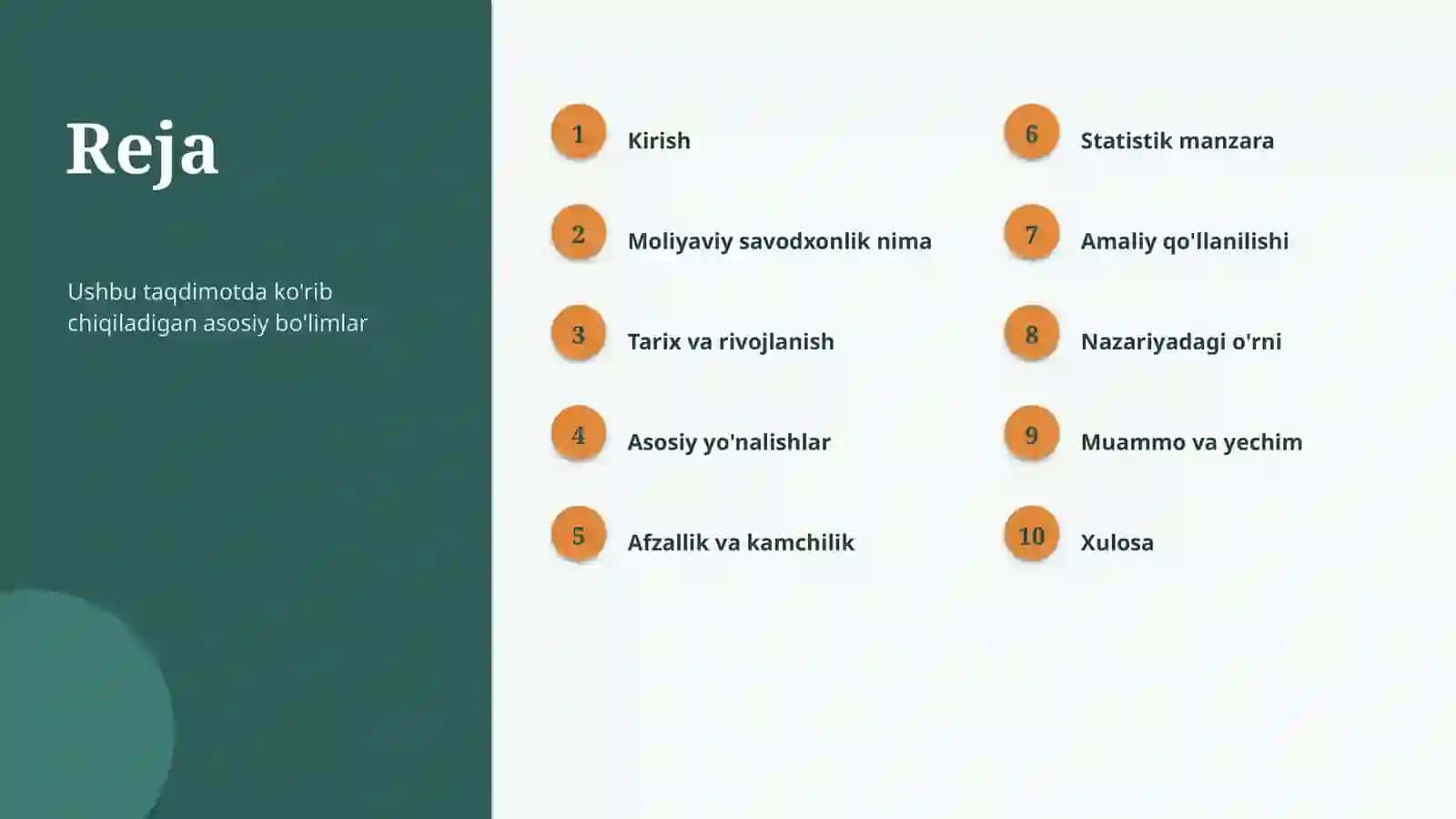 Moliyaviy savodxonlik 2