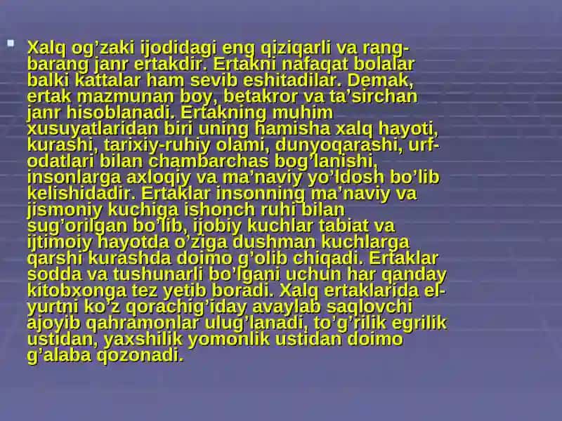 Xalq og'zaki ijod 2