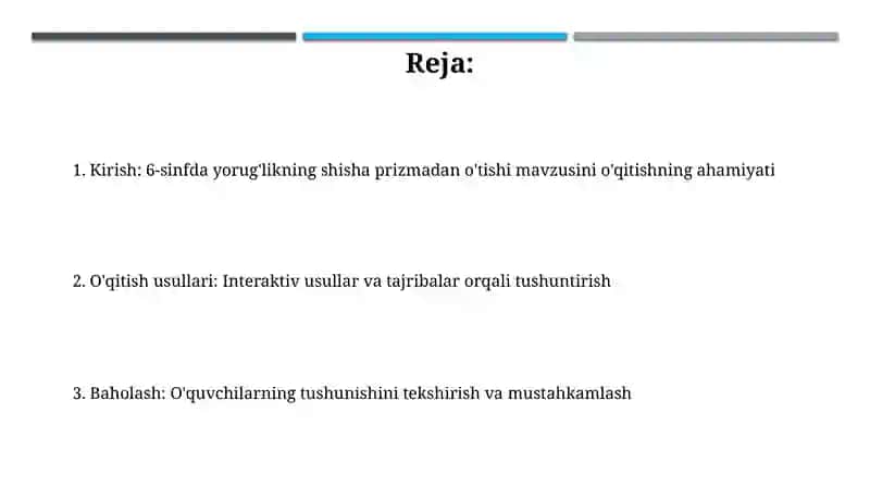 Shisha prizmadan yorugʻlikning oʻtishi 2