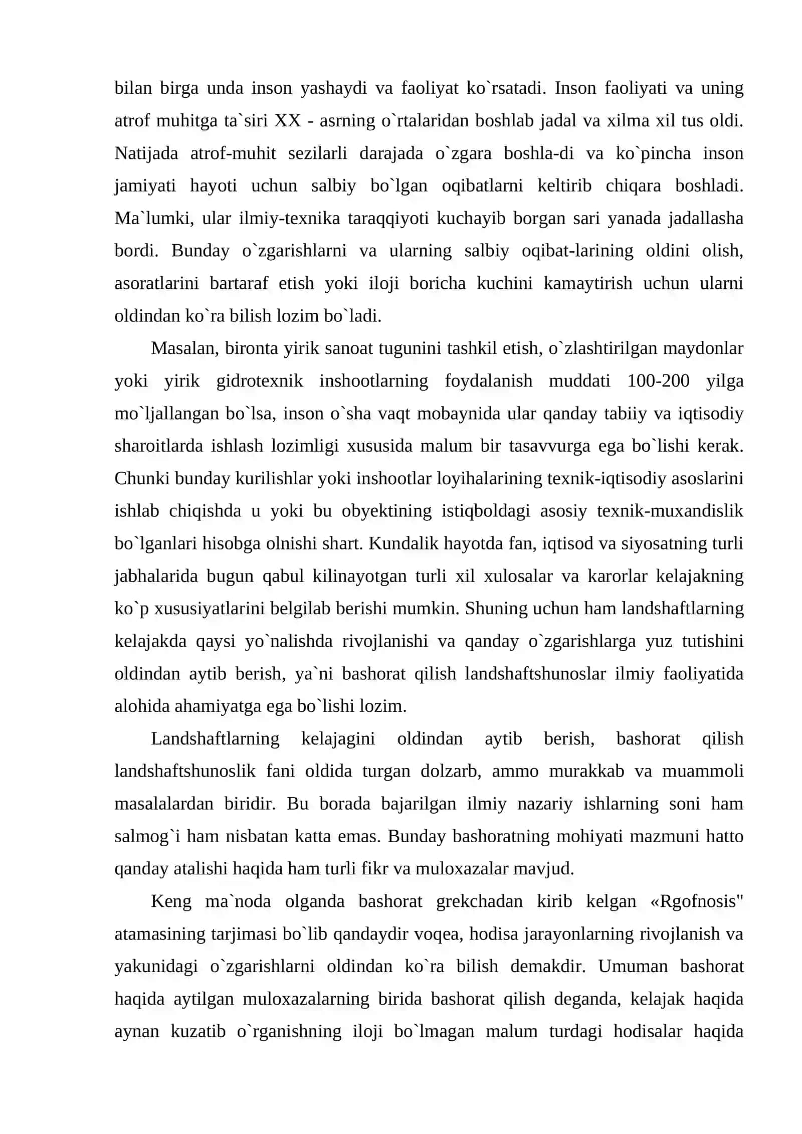 Landshaftlarni bashoratlash 2