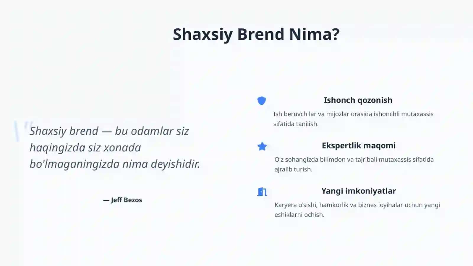 Shaxsiy Brending: Ijtimoiy Tarmoqlar Orqali Professional Imidj Yaratish 2
