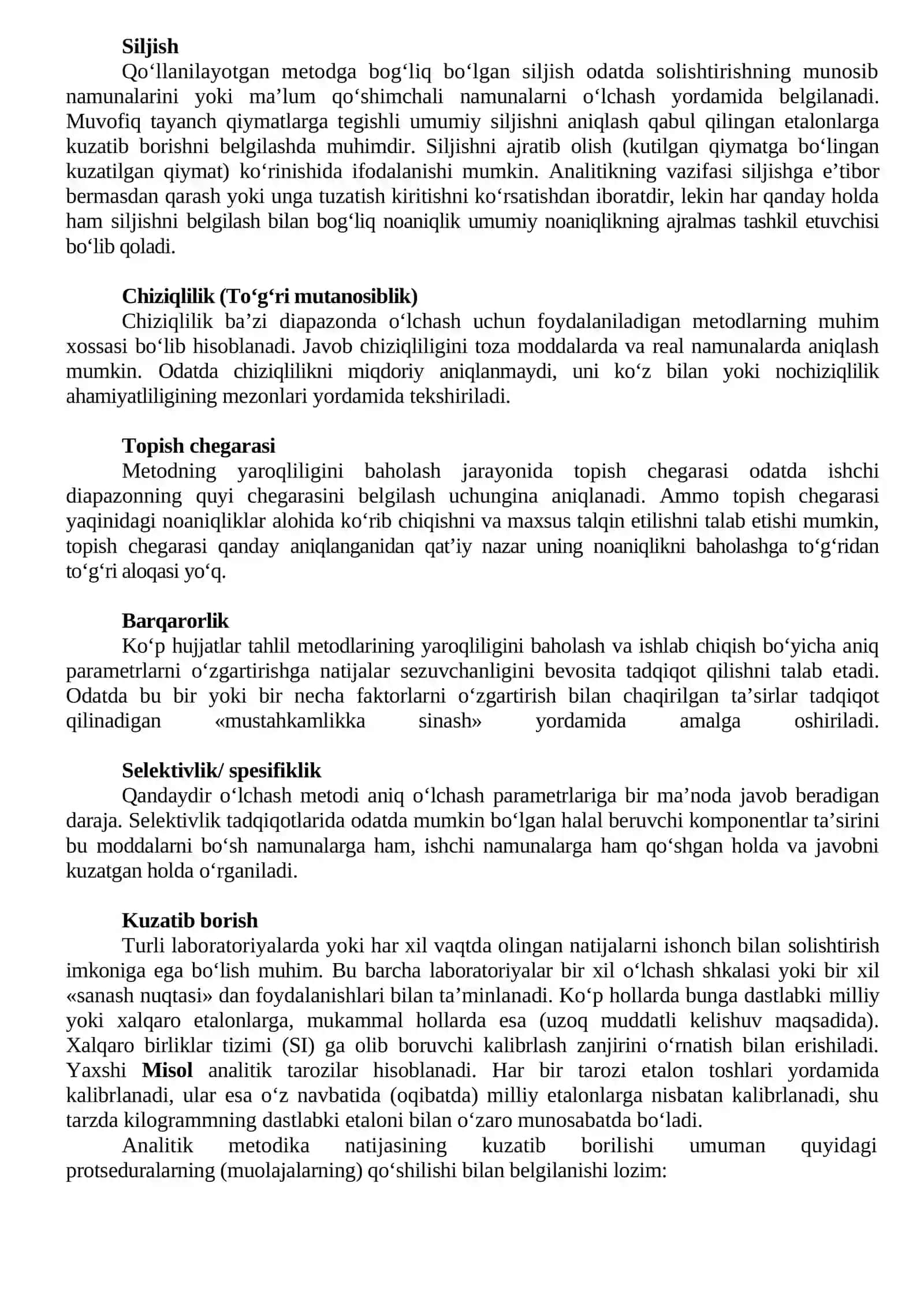 O‘LChAShLAR NOANIQLIGI 2