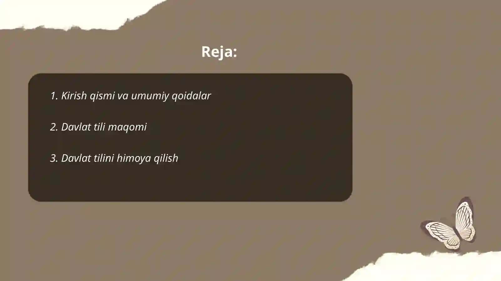 O'zbekiston Respublikasining Davlat tili haqidagi qonuni 2
