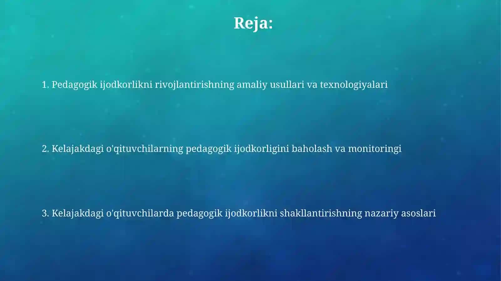 Bo'lajak o'qituvchilarda pedogogik kreativlikni shakillantirish 2