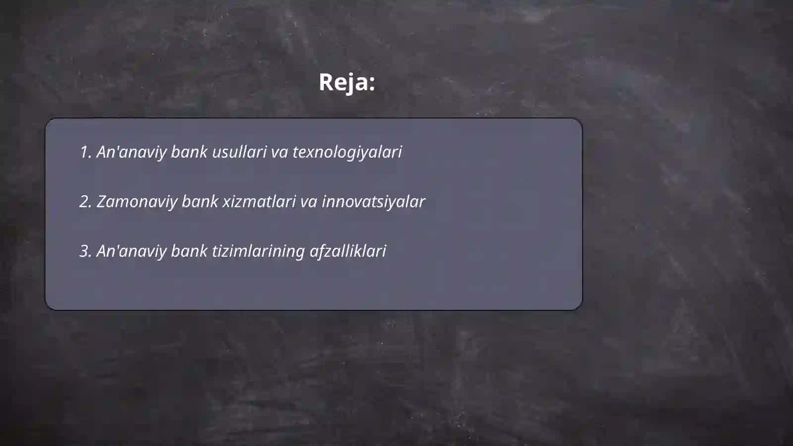 Ananaviy va zamonaviy bank 2